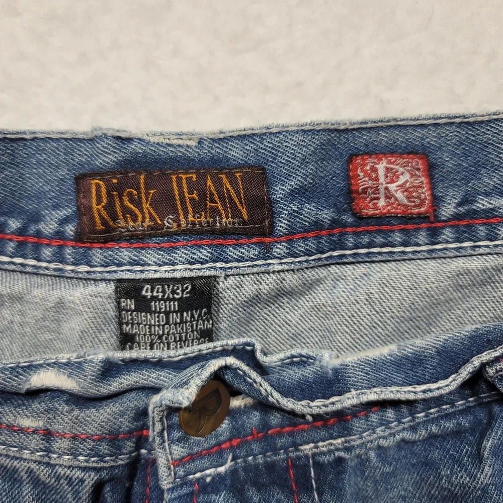 RISK Street Knowledge Denim Jean Cut-Off Shorts